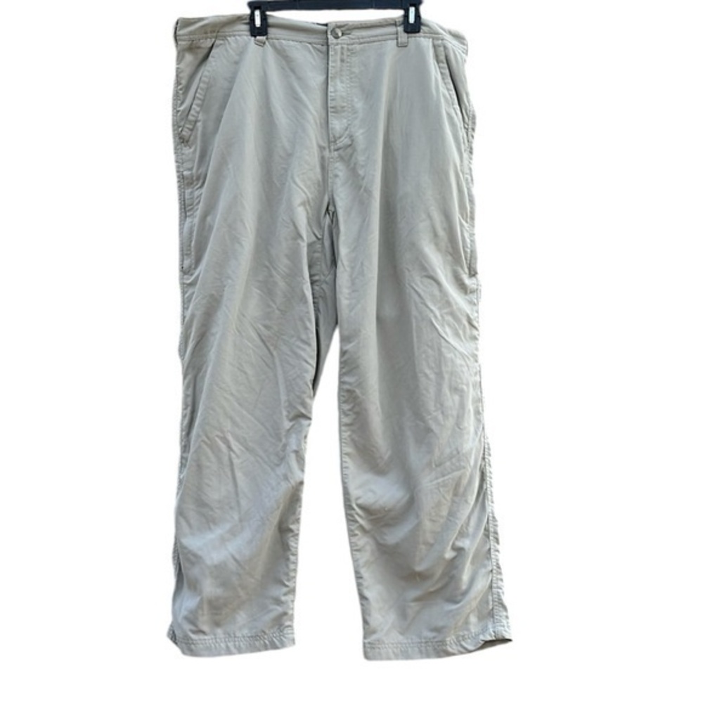 REI men’s pants, tan color, size 42 waist, 30 length